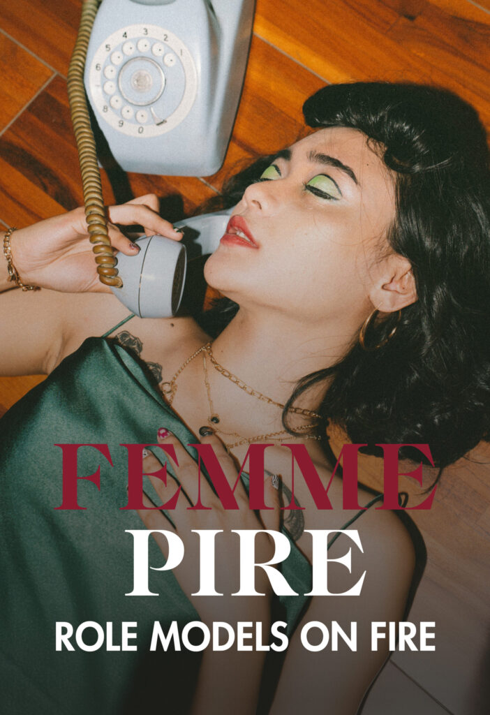 Podcast Cover Femmpire Role Models on fire by Rebecca Herrmann & Katja Bruhnke Kircher