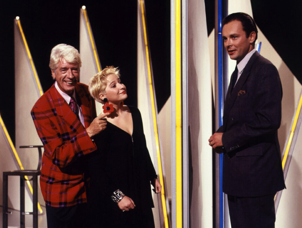 Katja Bruhnke Kircher Herzblatt 1991 mit Rudi Carrell